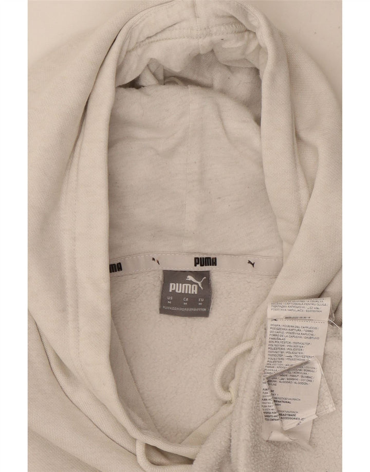 Felpa con cappuccio da donna Puma UK 12 Medium Bianco Poliestere
