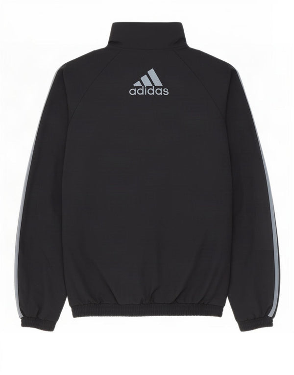 Giacca da ginnastica grafica da ragazzo Adidas 15-16 anni in poliestere nero