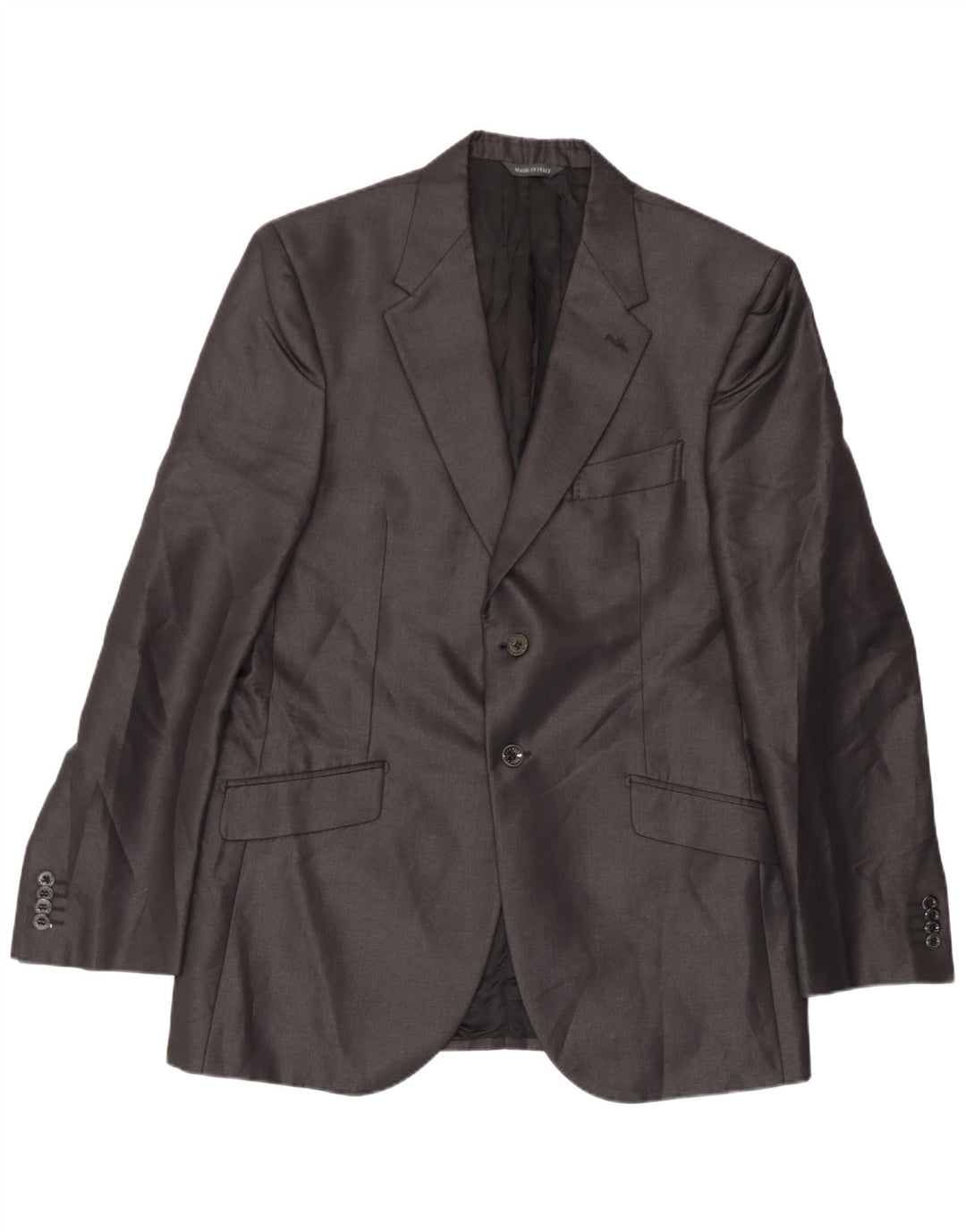 Giacca Blazer 2 Bottoni Uomo Carlo Pignatelli IT 52 XL Seta Grigia