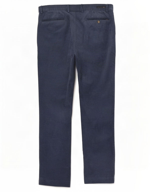 Pantaloni da uomo in velluto a coste slim fit elasticizzati Polo Ralph Lauren W34 L32 Blu navy