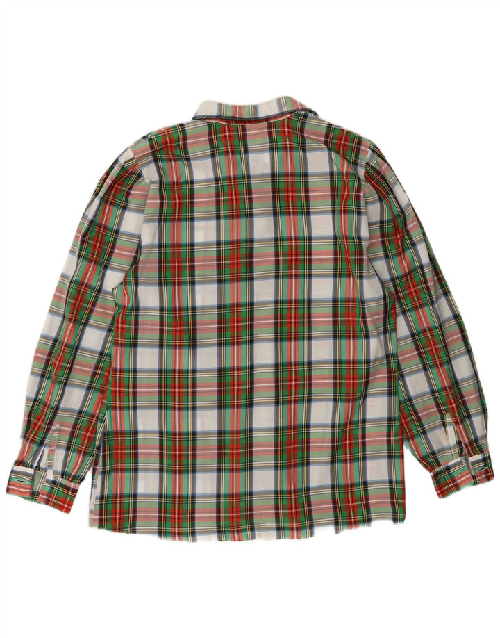 Camicia da donna Benetton IT 46 Grande plaid multicolore in polietilene