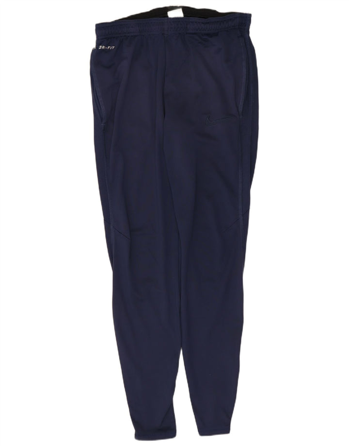 Pantaloni da tuta Nike Dri Fit da uomo piccoli in poliestere blu navy