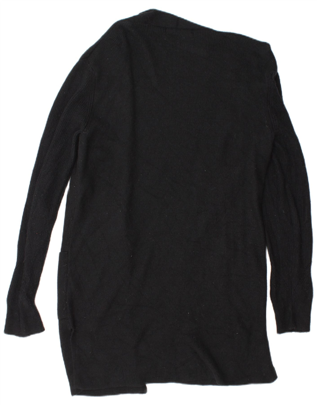 Maglione cardigan aperto lungo da donna Marks & Spencer UK 8 piccolo nero