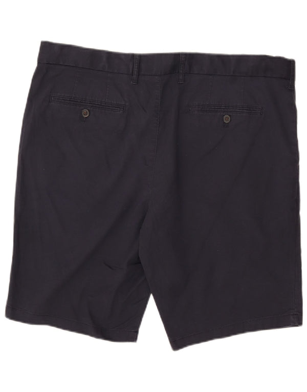 Pantaloncini chino da uomo Marks & Spencer W38 XL cotone blu navy