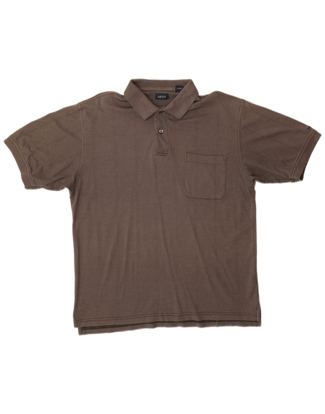 Polo da uomo Izod in cotone grigio medio