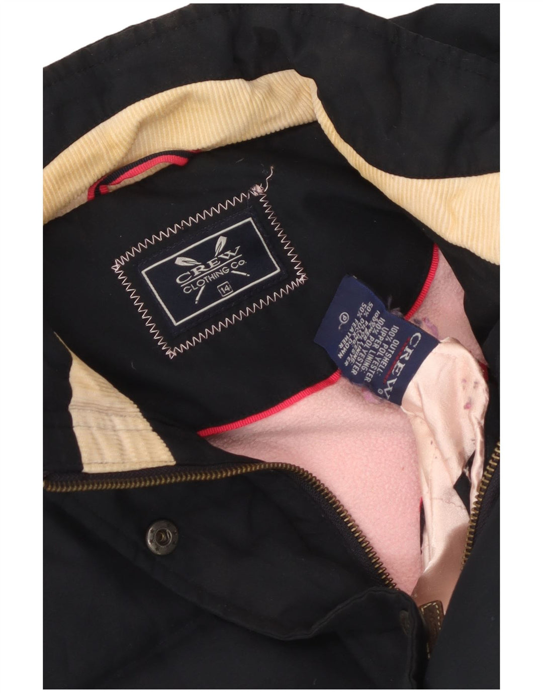 Crew Clothing Gilet imbottito da donna UK 14 Large Poliestere blu navy