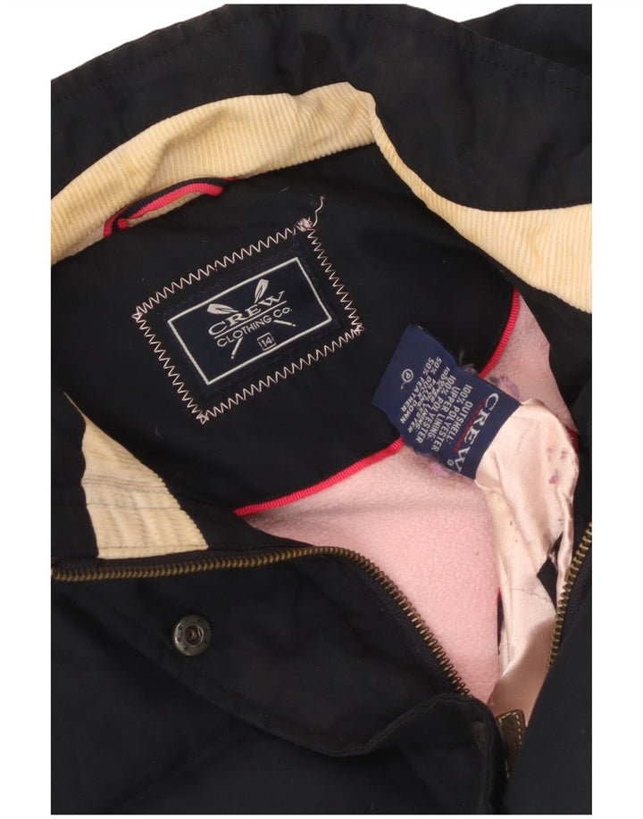 Crew Clothing Gilet imbottito da donna UK 14 Large Poliestere blu navy