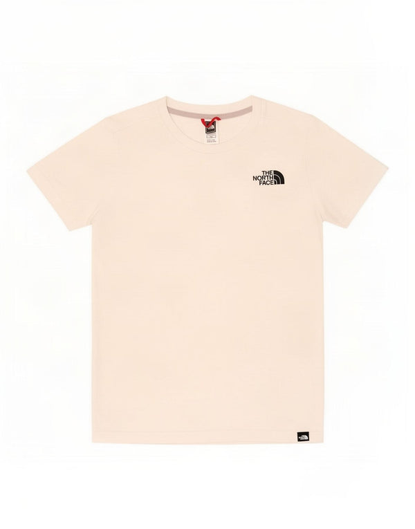 T-shirt grafica per ragazzi The North Face Top 11-12 anni Large in cotone bianco sporco