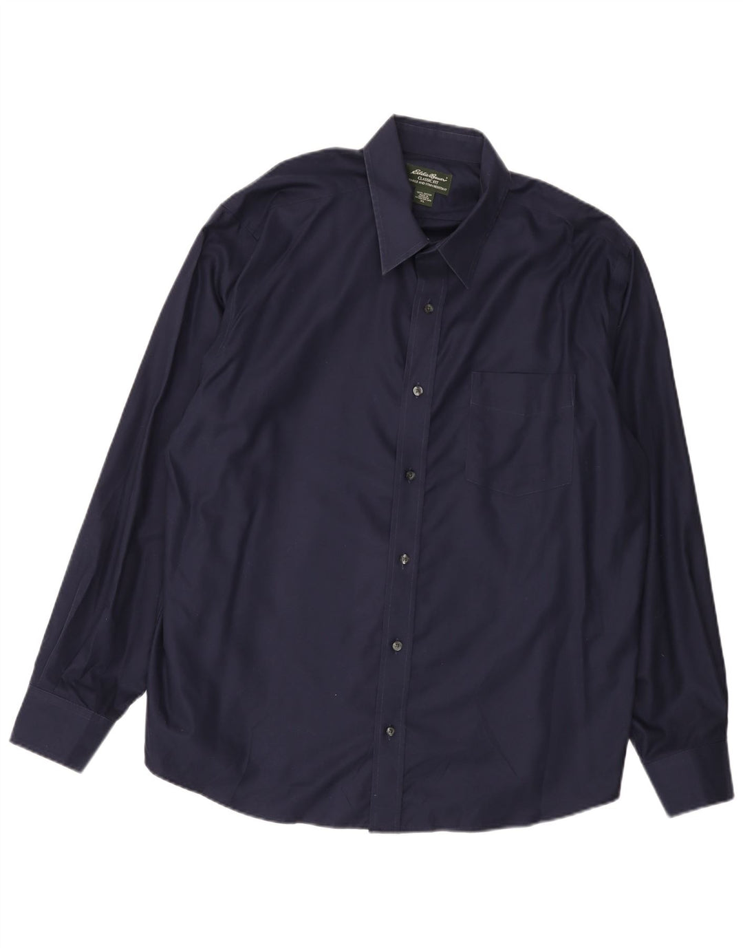 Camicia da uomo Classic Fit EDDIE BAUER XL in cotone blu navy