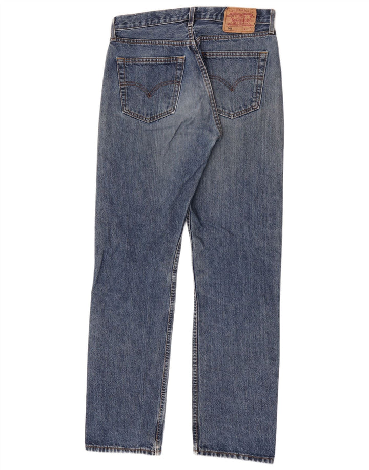 Jeans Levi's Donna 501 Straigth Strappati W31 L32 Blu Cotone