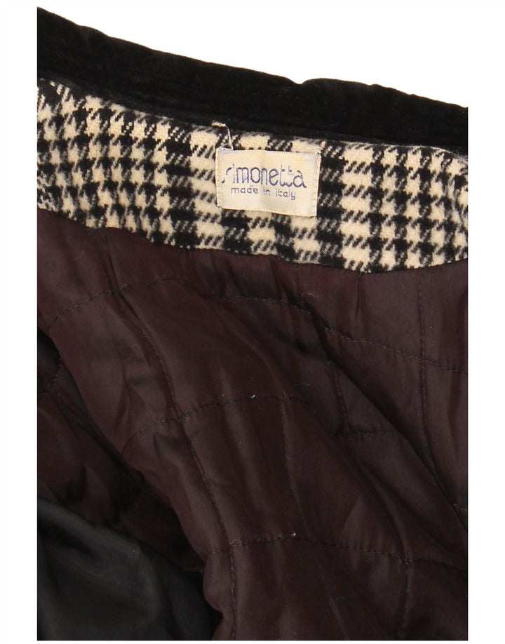 Soprabito da donna Simonetta UK 14 grande pied de poule nero