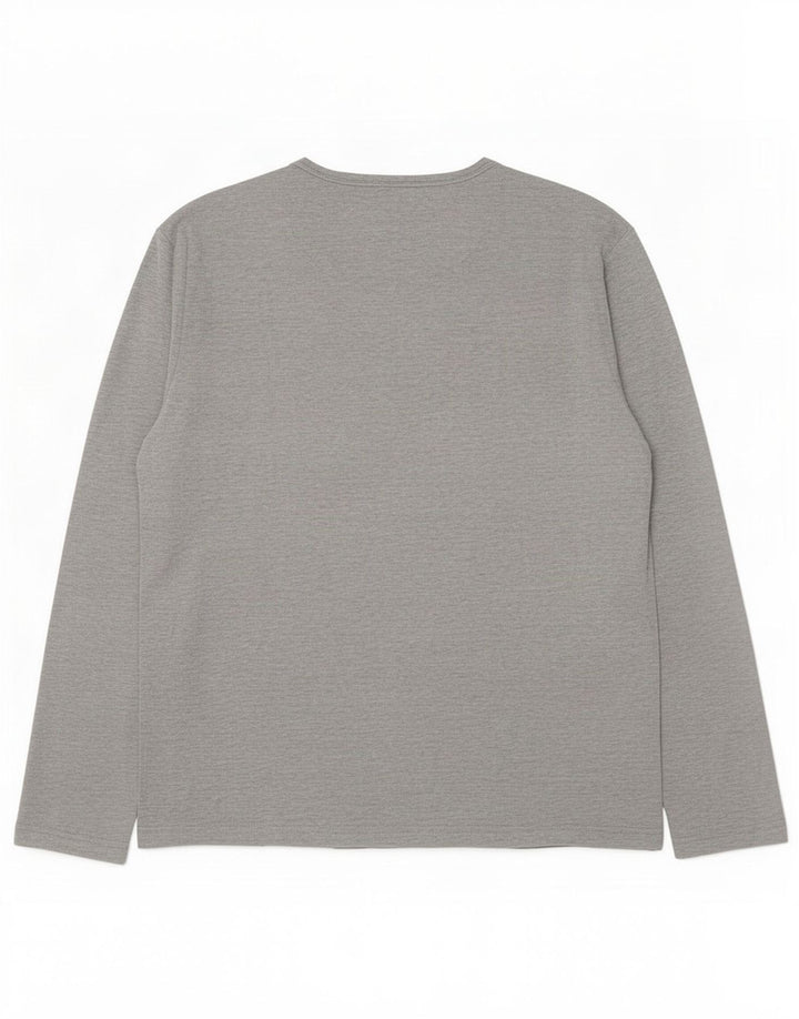Maglia da uomo Gas a maniche lunghe XL in cotone grigio