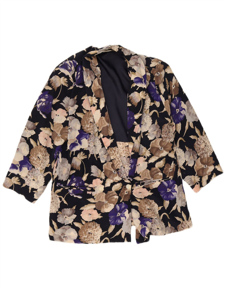 Giacca blazer da donna con maniche a 3/4 Marina Rinaldi taglia 19 piccola multicolore