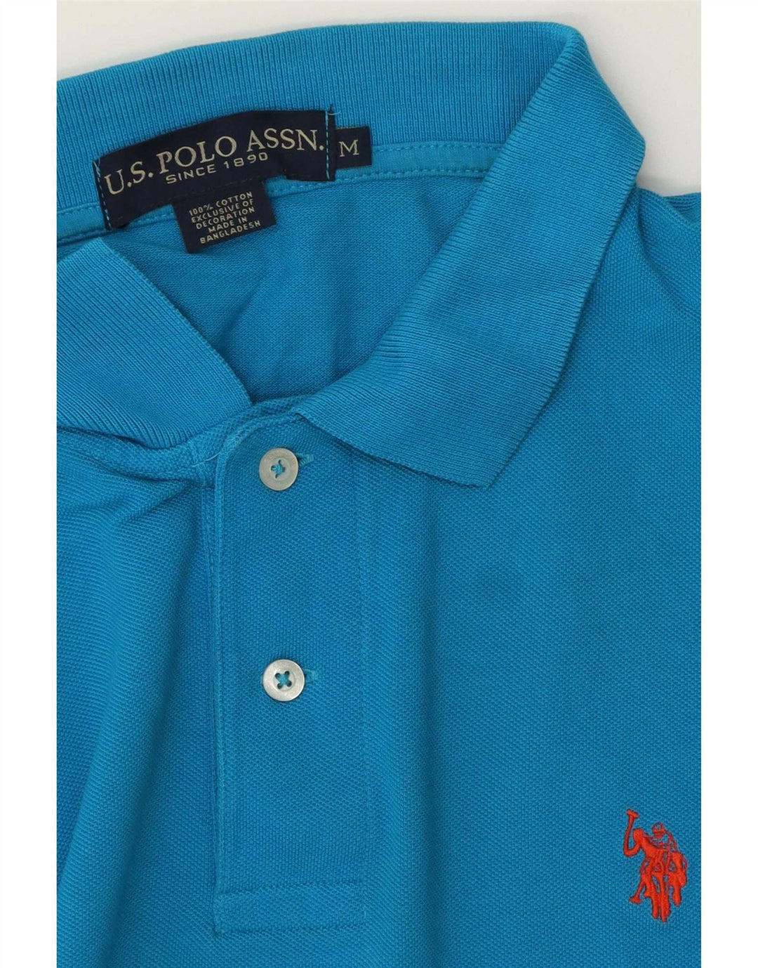 Polo Assn. degli Stati Uniti Polo da uomo in cotone blu medio