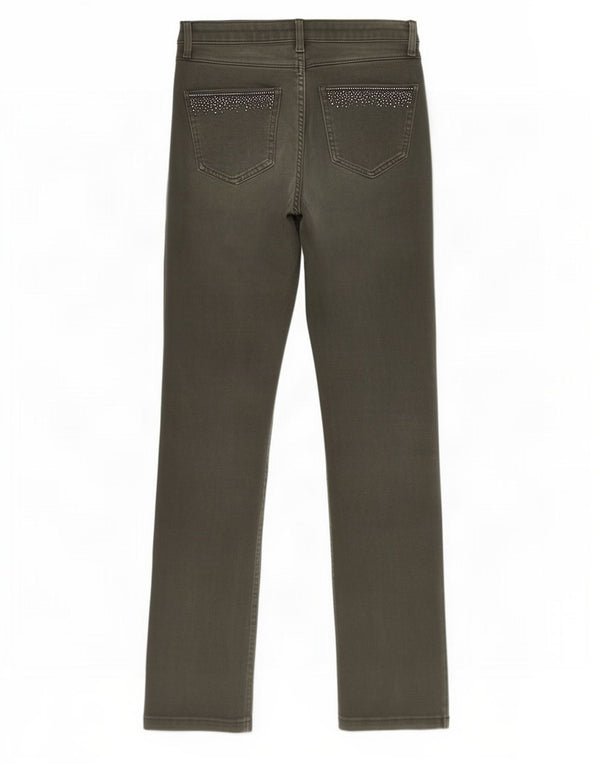 Jeans dritti Marks & Spencer da donna Per Una UK 10 piccoli W28 L26 verdi