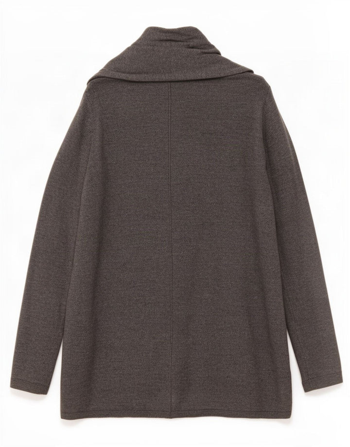 Maglione cardigan aperto da donna Zara UK 10 piccolo grigio
