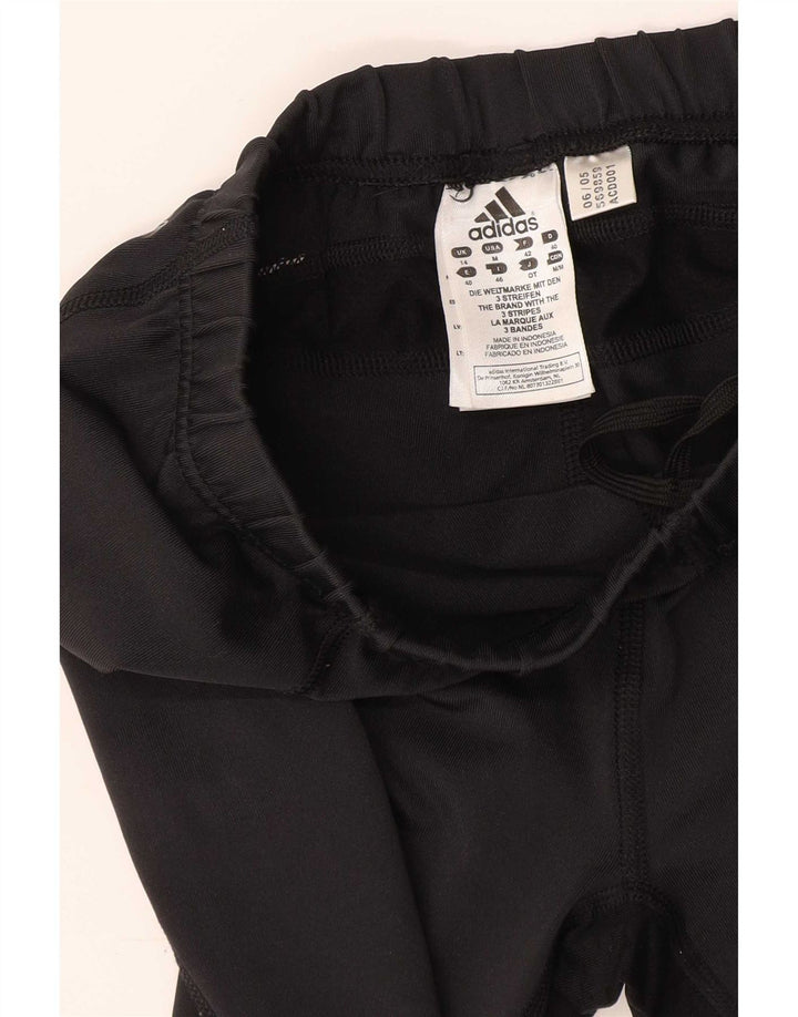 Pantaloni della tuta da donna Adidas Climacool UK 14 poliestere nero medio