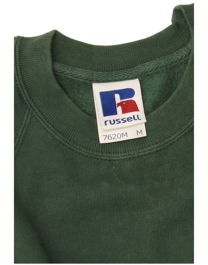 RUSSELL ATHLETIC Felpa da uomo in cotone verde medio