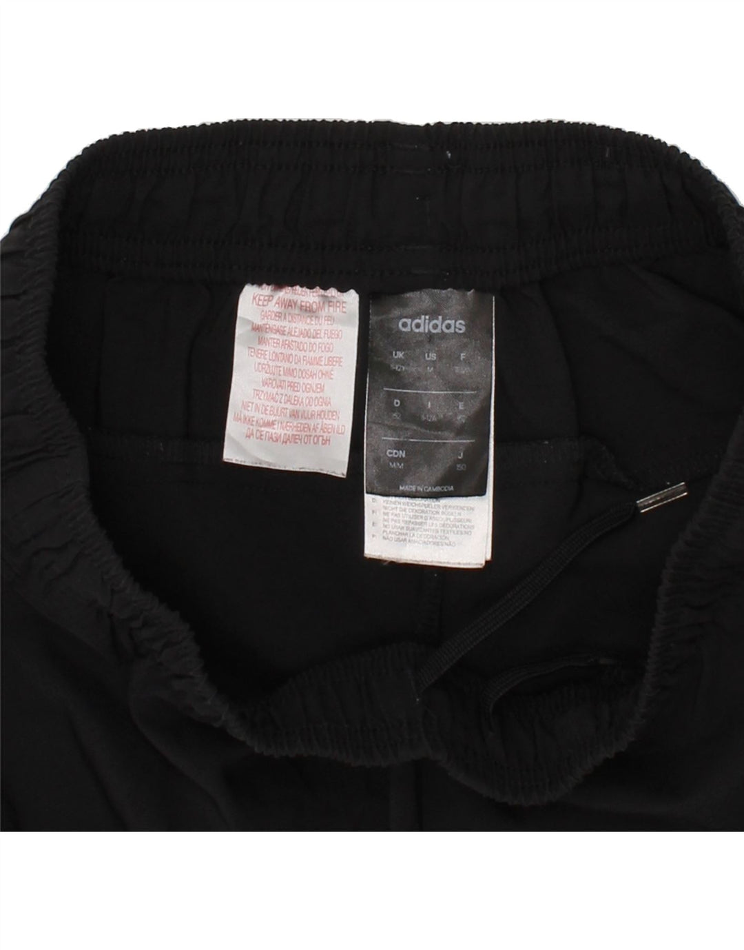 ADIDAS Boys Sport Shorts 11-12 Years Black Polyester Vintage Adidas and Second-Hand Adidas from Messina Hembry 