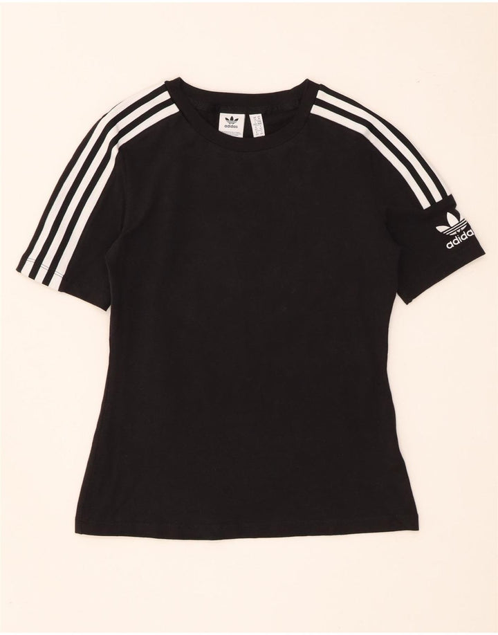 T-shirt da donna Adidas Top UK 14 cotone medio nero