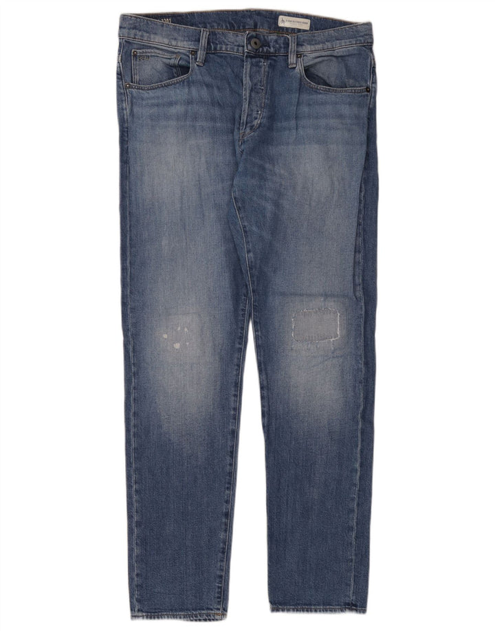 Jeans slim da uomo G-Star 3301 W34 L32 cotone blu