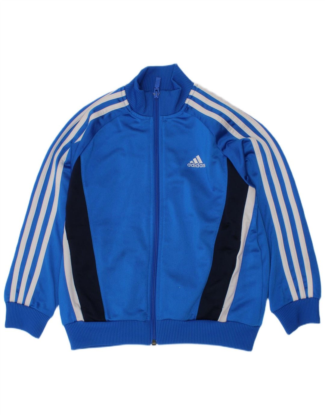 Giacca da tuta da ragazzo Adidas 7-8 anni in poliestere color block blu