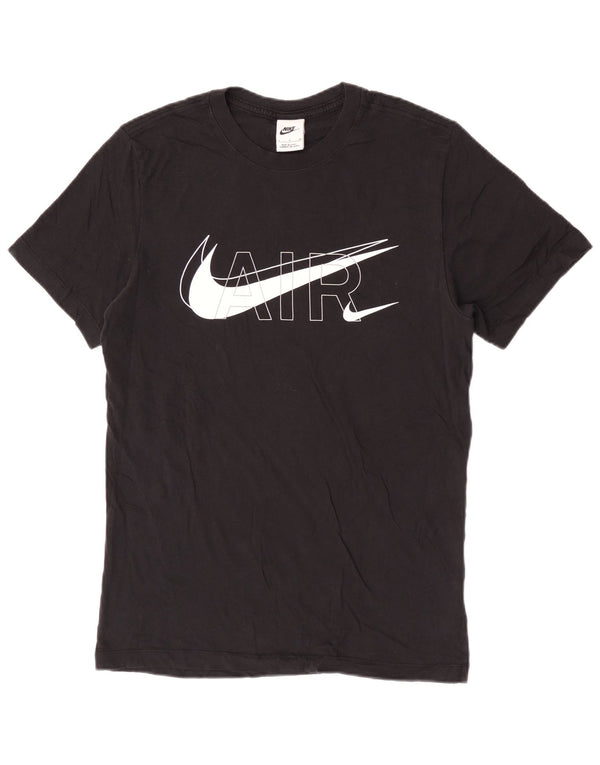 T-shirt grafica da uomo Nike Top Small in cotone nero sportivo