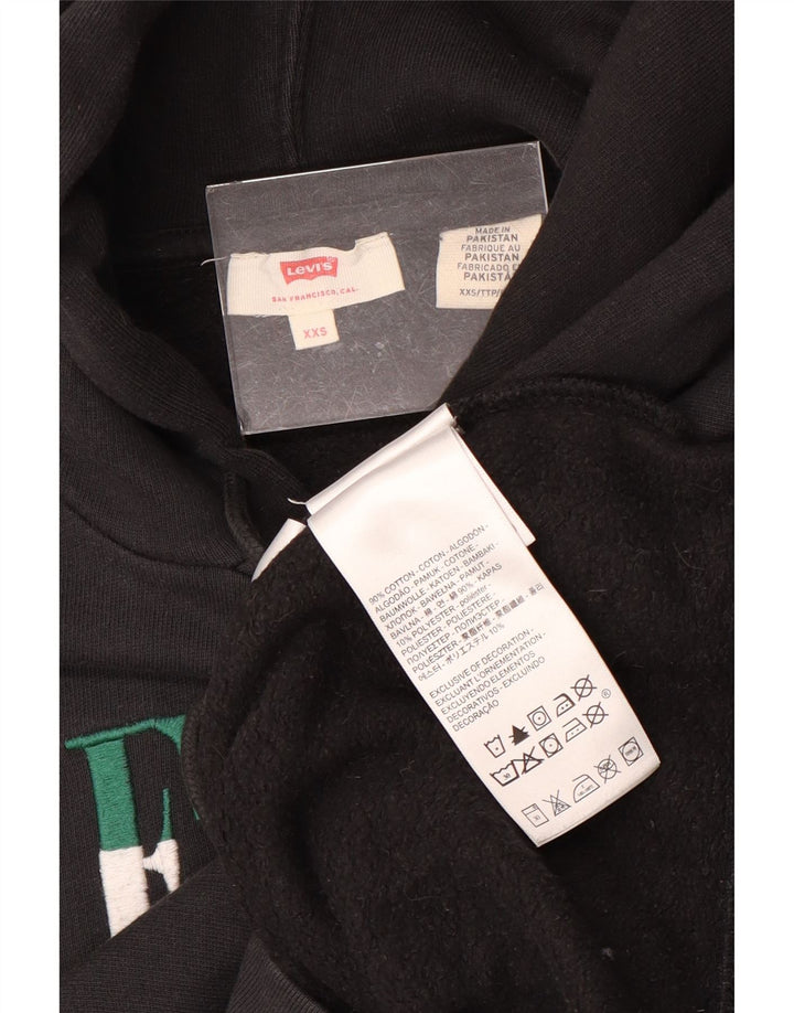 Maglione con cappuccio vestibilità regolare da uomo Levi's 2XS cotone nero