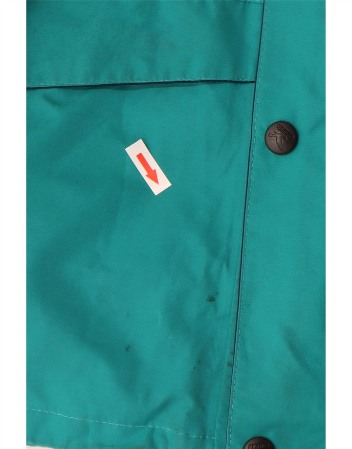 Giacca a vento da uomo SALEWA UK 40 Large Blu Colourblock in poliammide