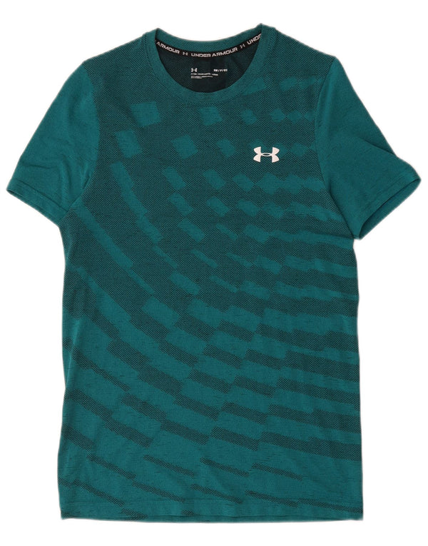 Maglietta da uomo Under Armour Top Small Blu geometrico