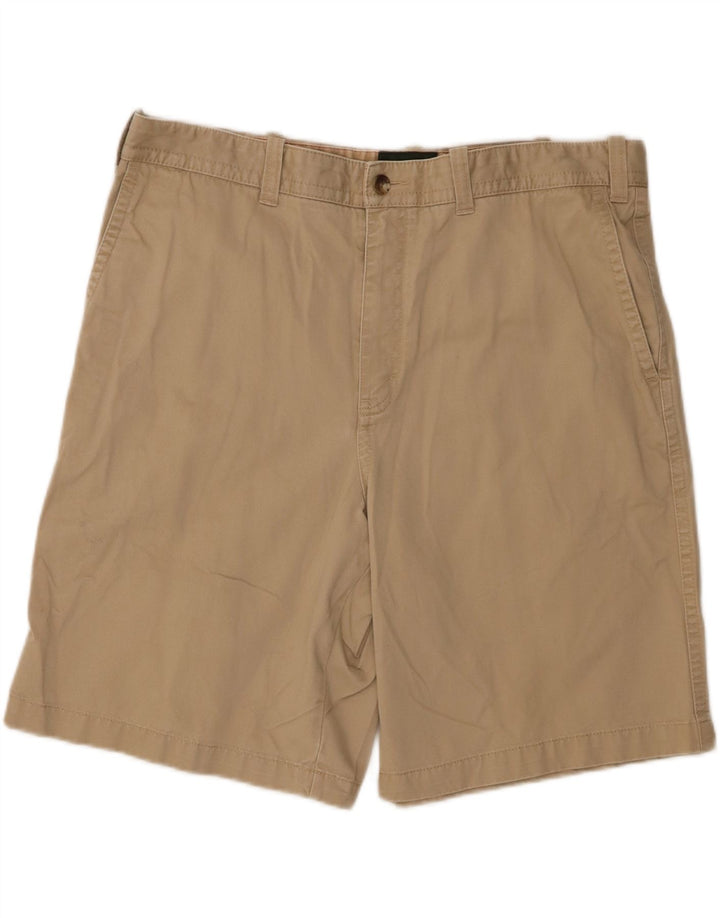 EDDIE BAUER Mens Chino Shorts W38 XL Beige Cotton