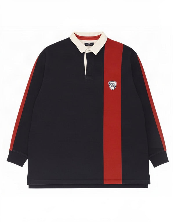 Polo da rugby da uomo Marks & Spencer Blue Harbour 2XL Navy Colourblock