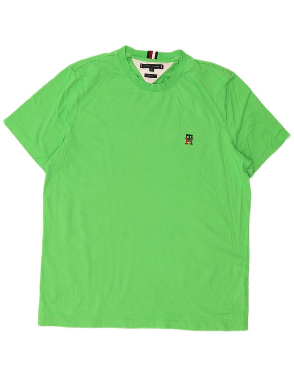 T-shirt da uomo Tommy Hilfiger Top XL in cotone verde