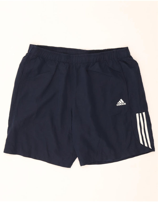 Pantaloncini sportivi Adidas Climalite da uomo 2XL poliestere blu navy