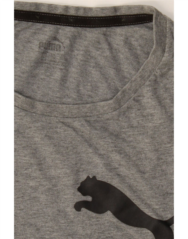 PUMA Mens Graphic T-Shirt Top XL Grey Cotton Vintage Puma and Second-Hand Puma from Messina Hembry 
