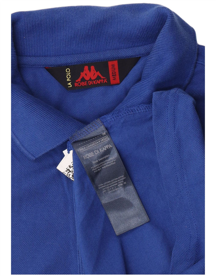 Polo Kappa Uomo Blu Medio in cotone