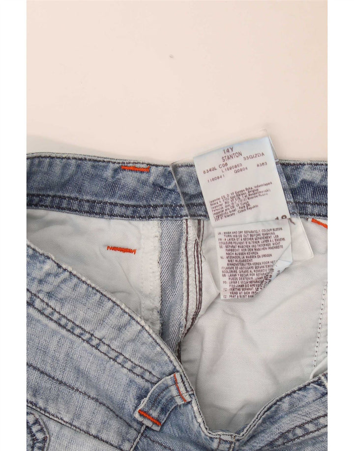Pantaloncini cargo Lee Stanton da bambino 13-14 anni W30 in cotone blu