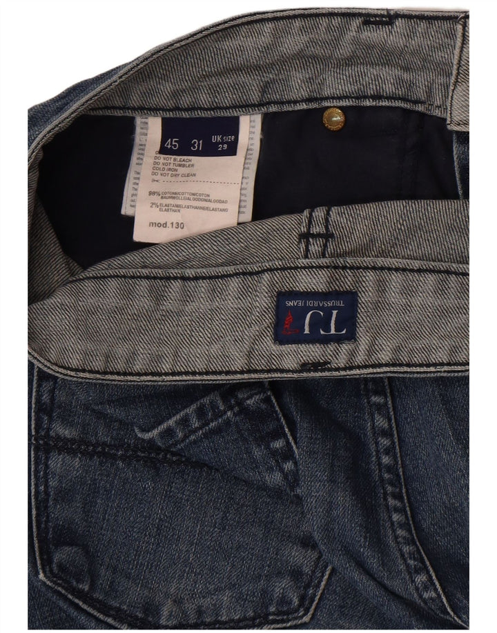 Jeans Dritti Donna Trussardi W29 L29 Cotone Blu