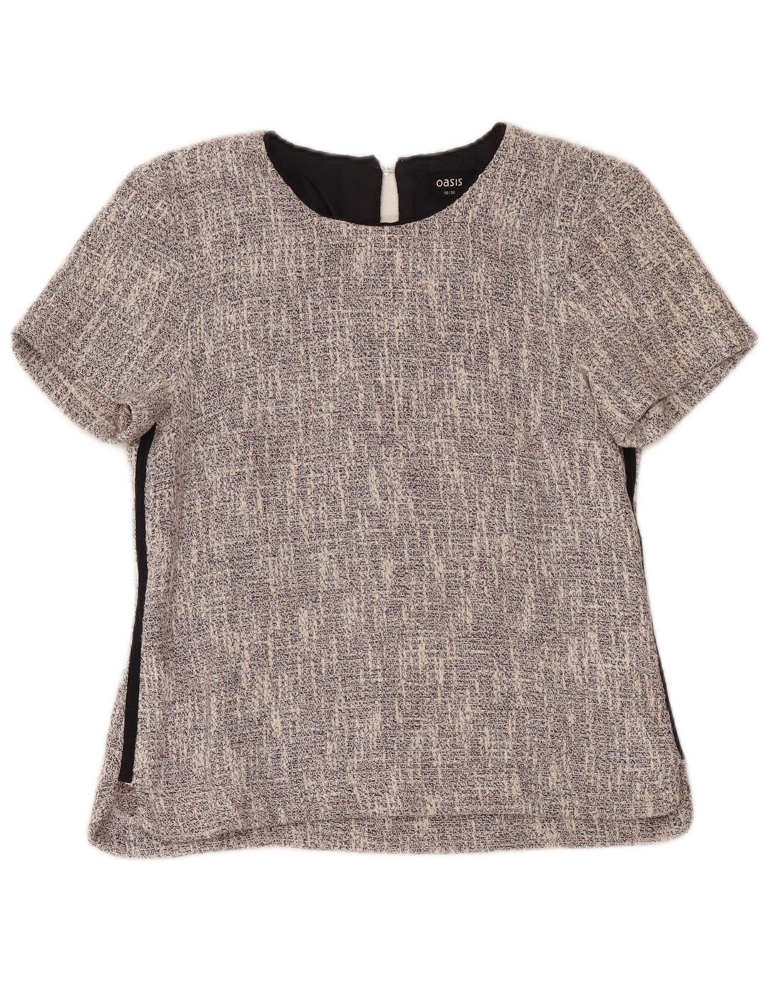 Camicetta da donna Oasis Top UK 10 piccolo cotone grigio