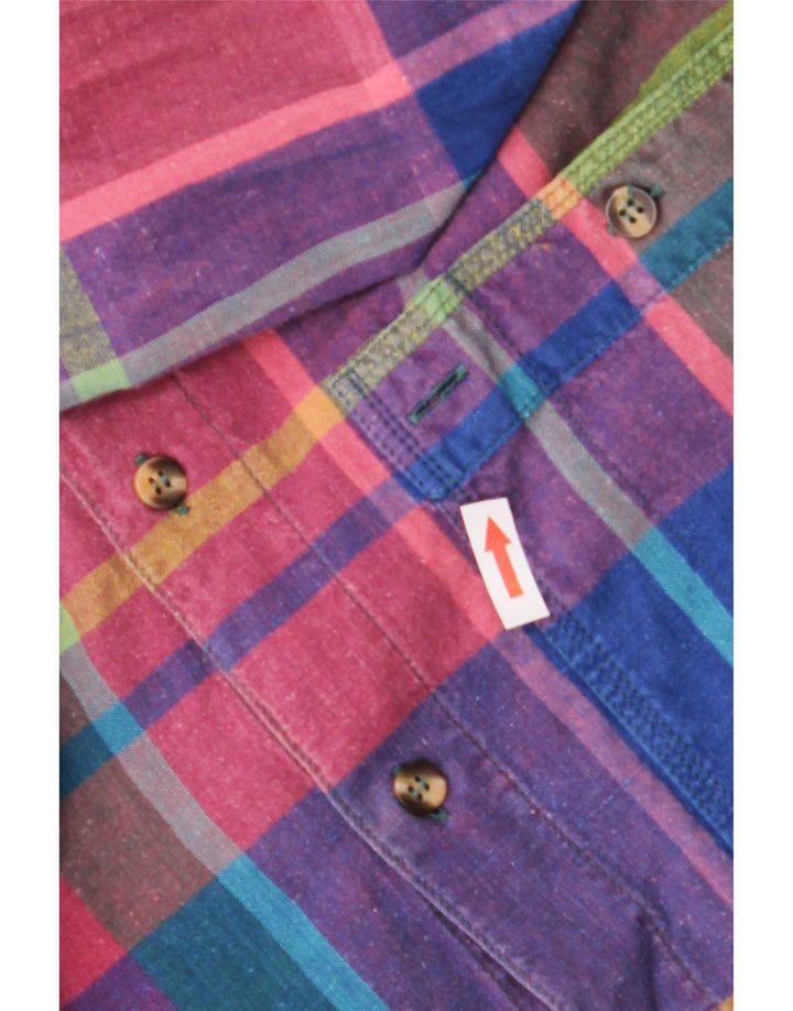 Camicia da uomo Tom Tailor Large in cotone a quadri multicolore