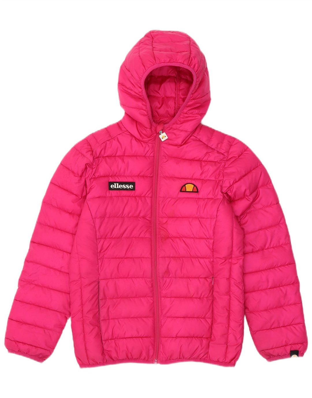 Giacca imbottita con cappuccio per ragazze Ellesse 12-13 anni in poliestere rosa