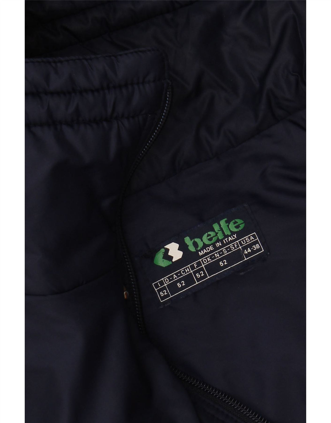 BELFE Mens Hooded Padded Jacket IT 52 XL Orange Colourblock Polyamide Vintage Belfe and Second-Hand Belfe from Messina Hembry 
