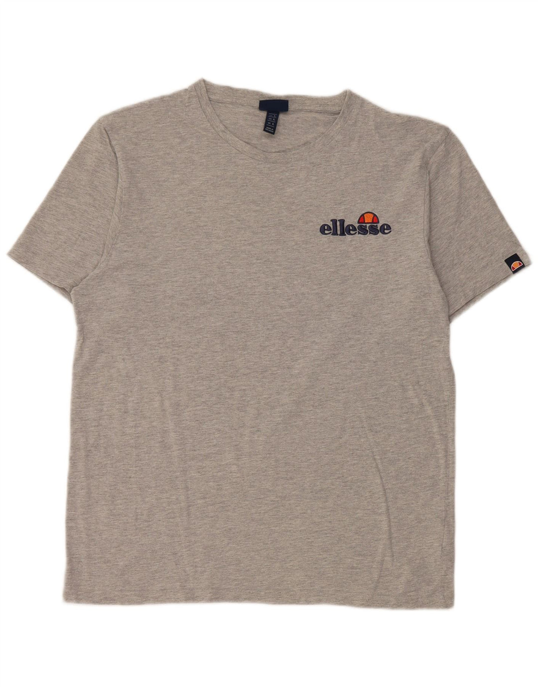 T-shirt da uomo Ellesse Top grande in cotone chiazzato grigio