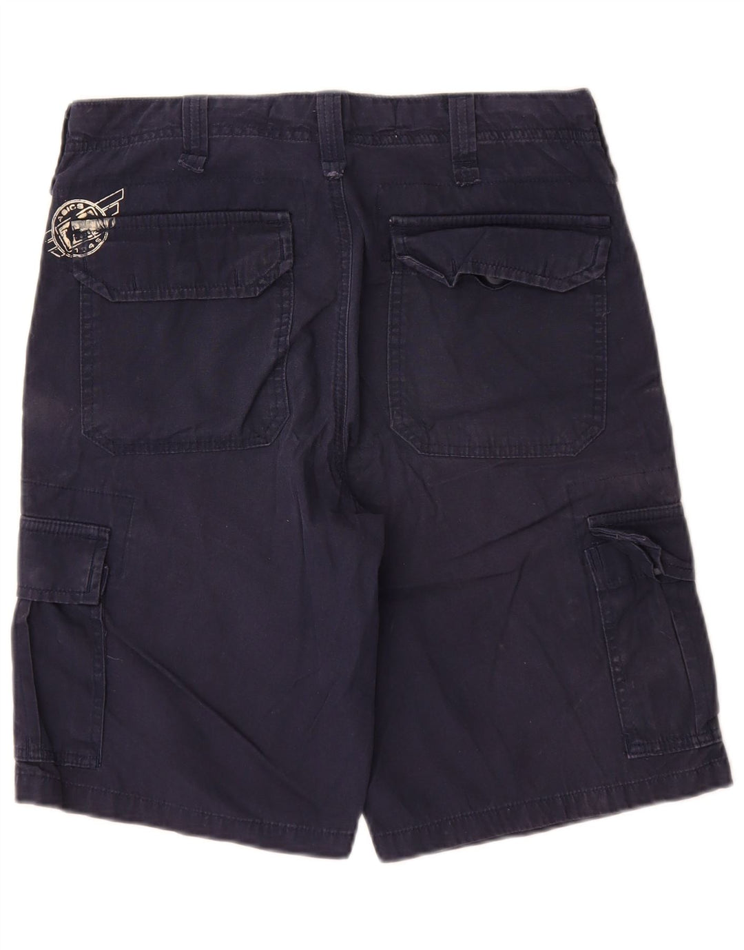 Pantaloncini cargo da uomo Asics IT 46 Small W30 cotone blu navy