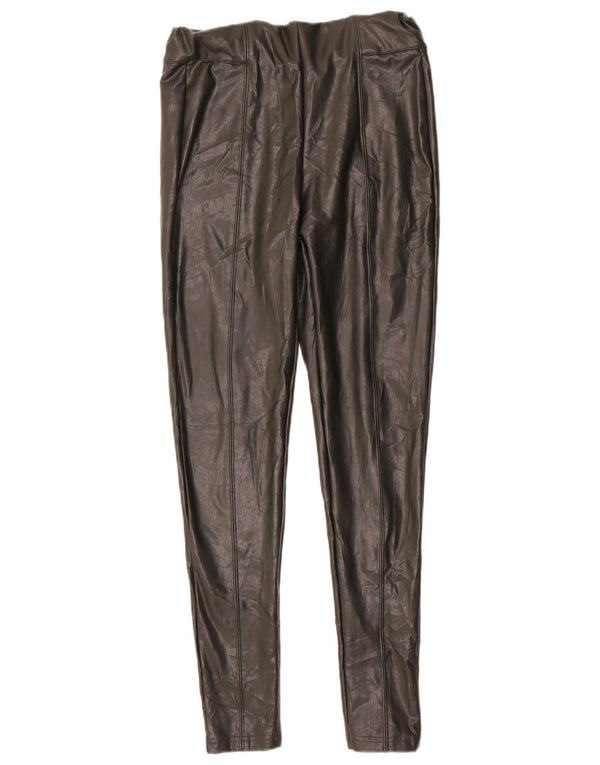 Leggings in ecopelle da donna Marks & Spencer UK 12 verde medio