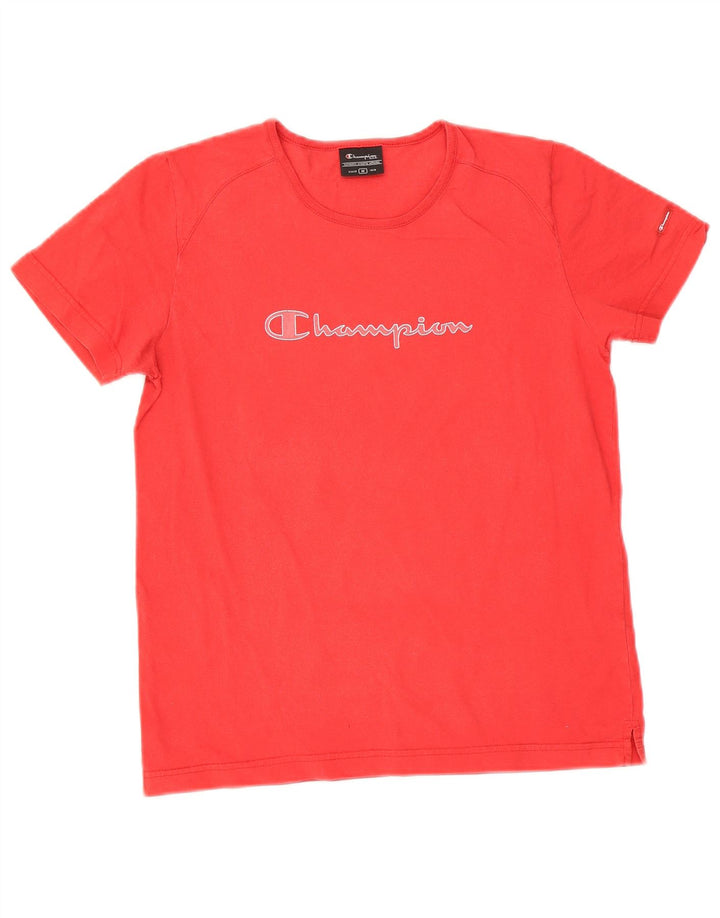 T-shirt grafica da donna Champion Top UK 12 Medium Red