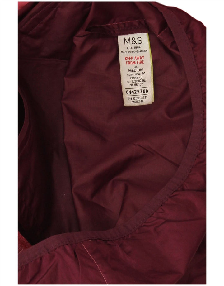 Giacca antipioggia con cappuccio da donna Marks & Spencer UK 14 Colore rosa medio