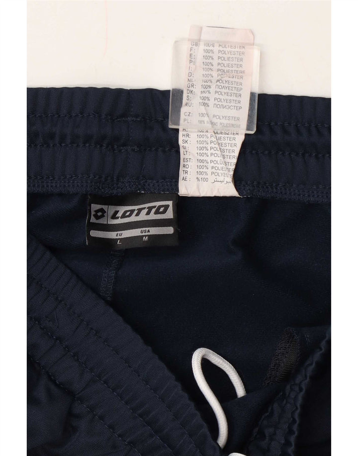 Pantaloni da tuta da uomo Lotto Medio in poliestere blu navy