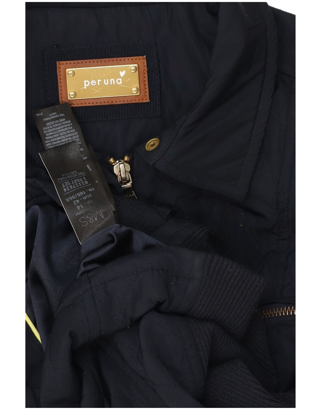 Giacca trapuntata Marks & Spencer da donna Per Una UK 14 Large Blu Navy