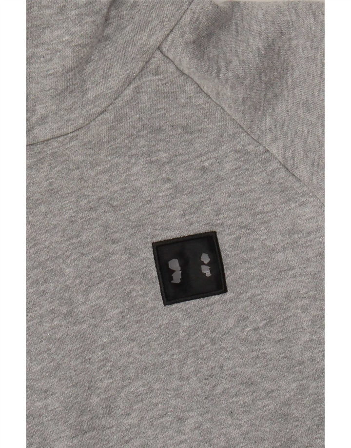 Felpa con cappuccio da uomo Under Armour piccola in cotone chiazzato grigio